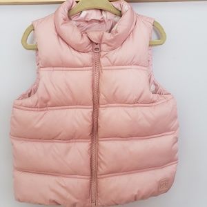 GAP kids pink puffy vest
